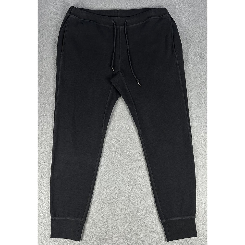 Theory Sweatpants Joggers Mens Large Black Minimalist Lounge Quiet Luxury